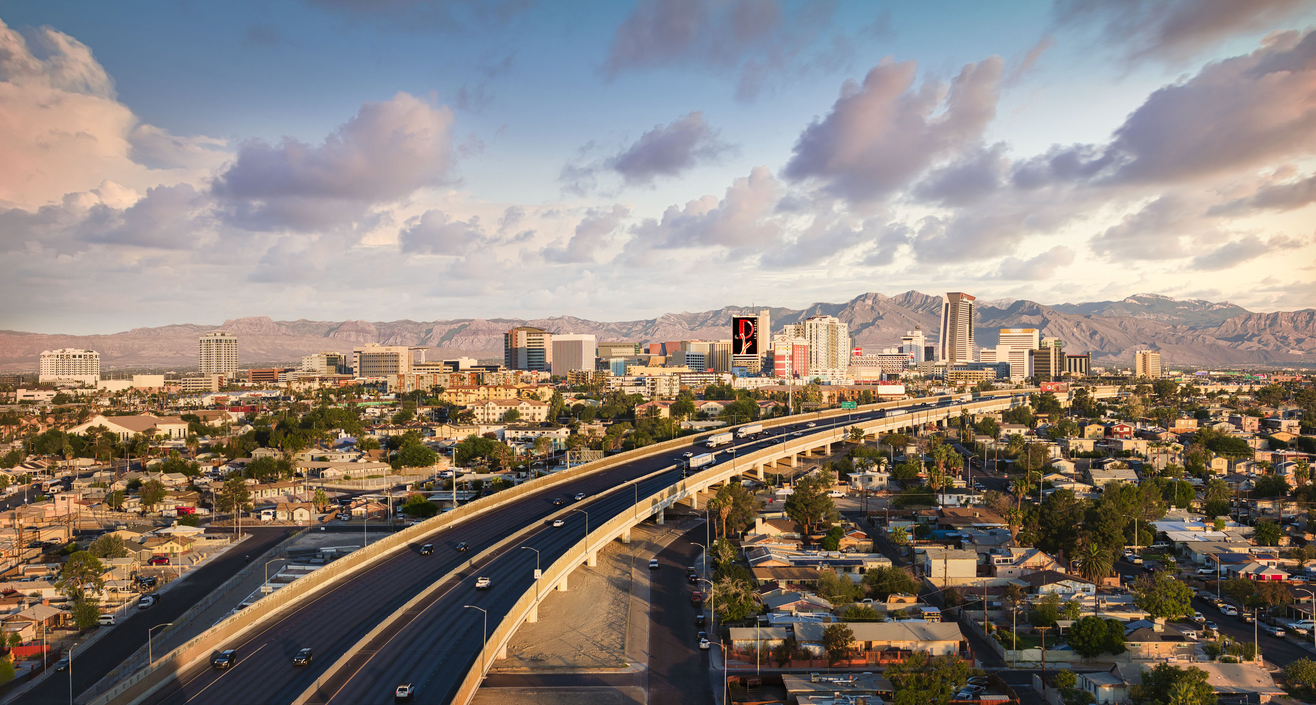 Las Vegas city aerial — portfolio frame 06