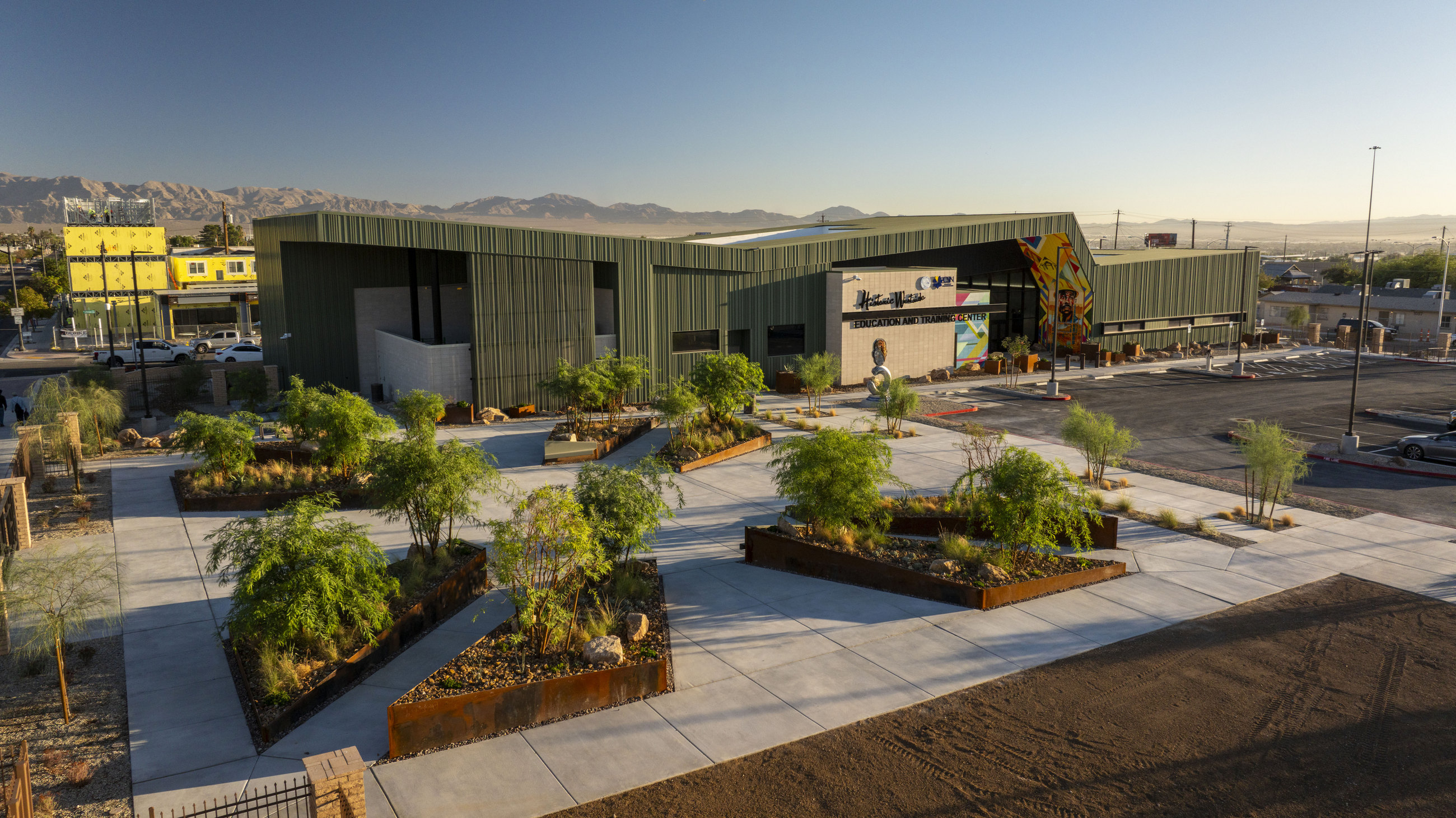 Historic Westside Tech Center aerial — portfolio frame 12